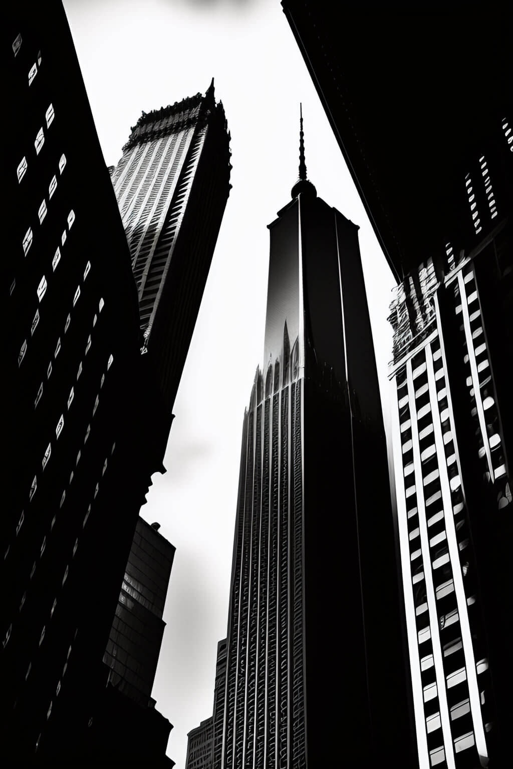 tall building, dark, new york