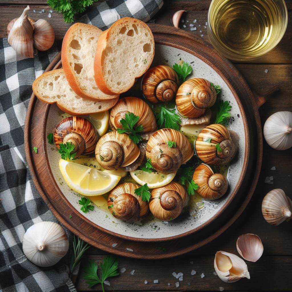 Snails in Honey and Garlic